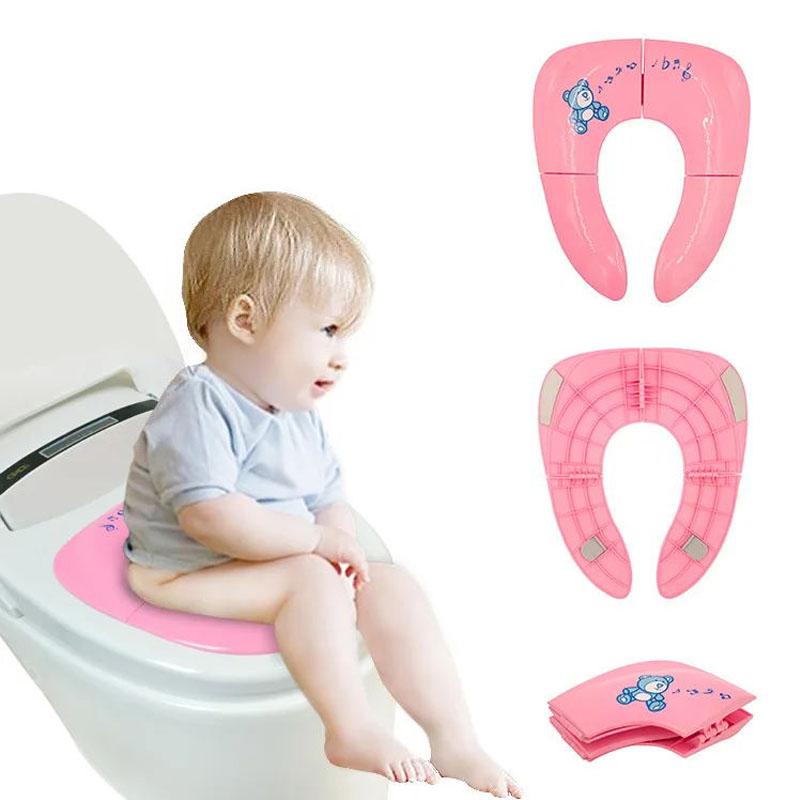 Toddler Potty Training Seat - 1pcs Baby Travel Folding Potty Seat