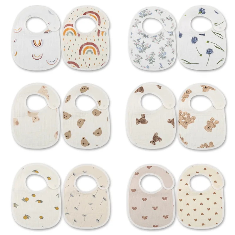 Baby Products Kit - 2pcs/set Waterproof Baby Bibs Cotton Infant