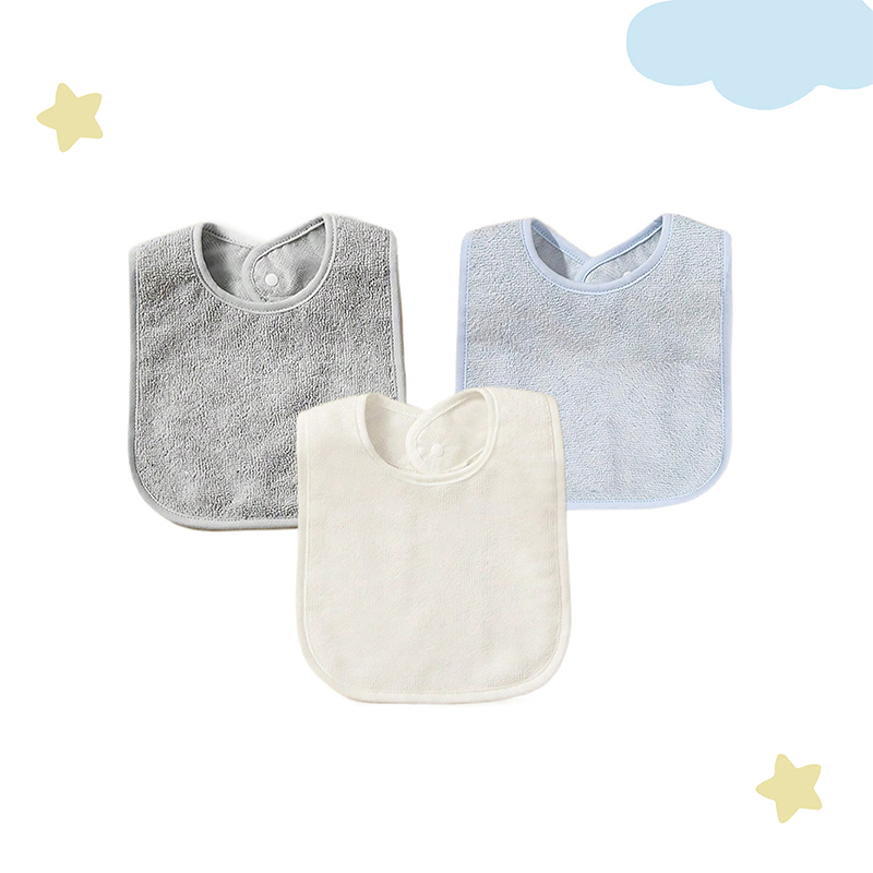 Baby Products Kit - 4Pcs/3Pcs Baby Girl Boy Feeding Bibs