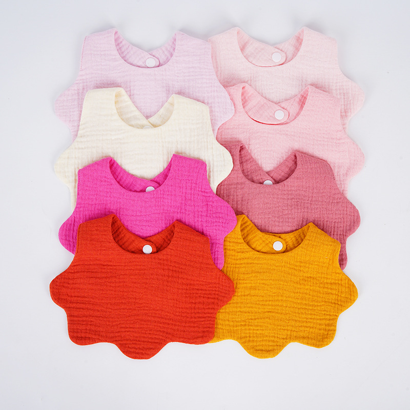 Baby Products Kit - Cotton Soft Baby Print Bibs Solid