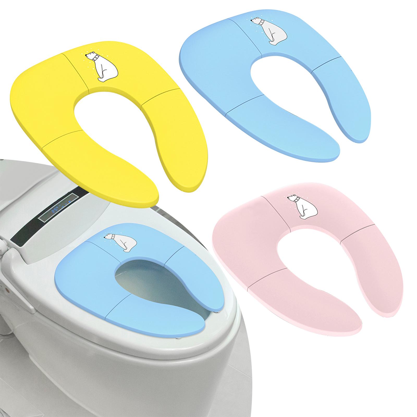 Toddler Potty Training Seat - Folding Toilet Seat Reusable Training Seat