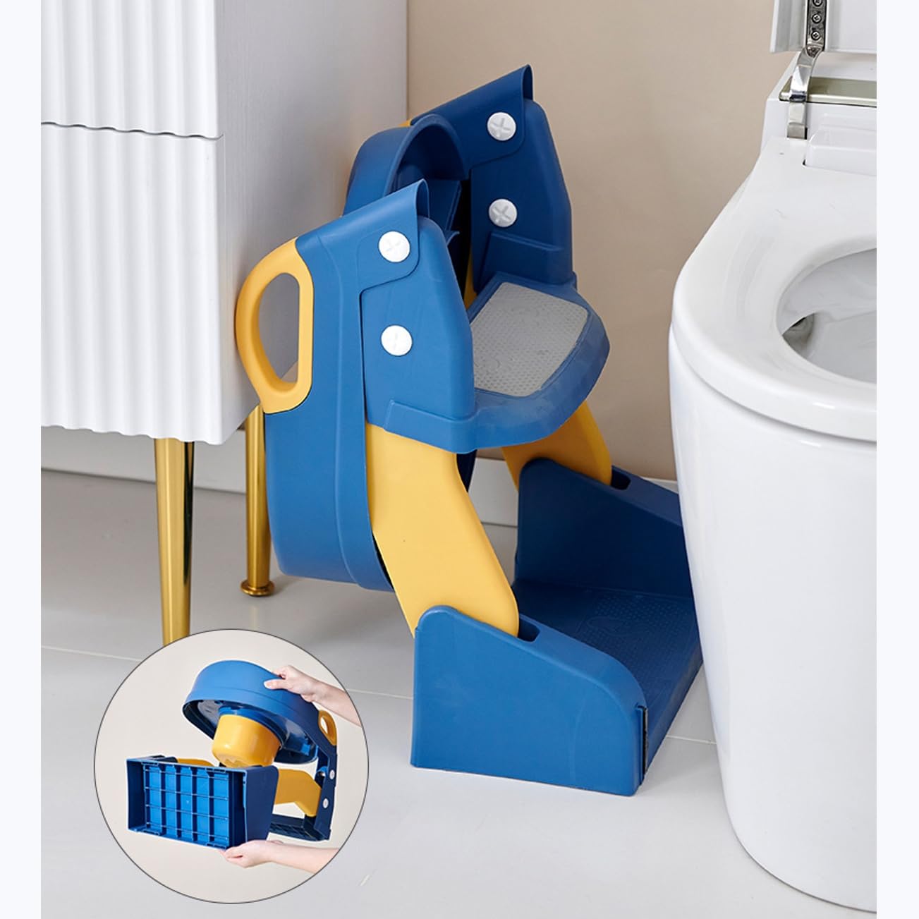 3 in 1 Toddler Training Ladder - Toddler Potty Training Seat 评论和价格