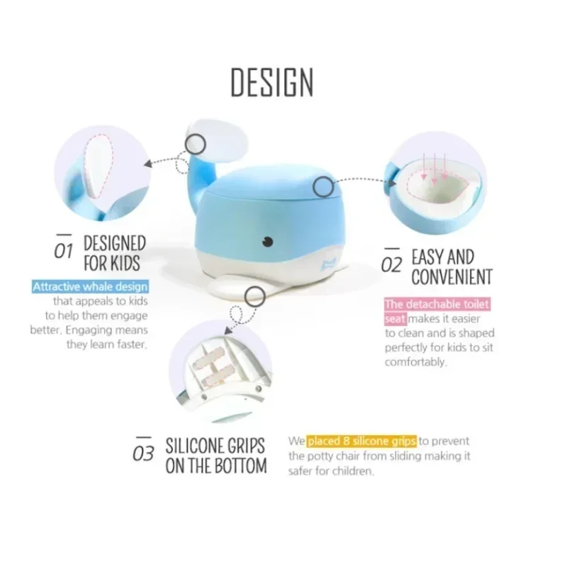 Cute Whale Bunny Child Potty T - Toddler Potty Training Seat 评论和价格
