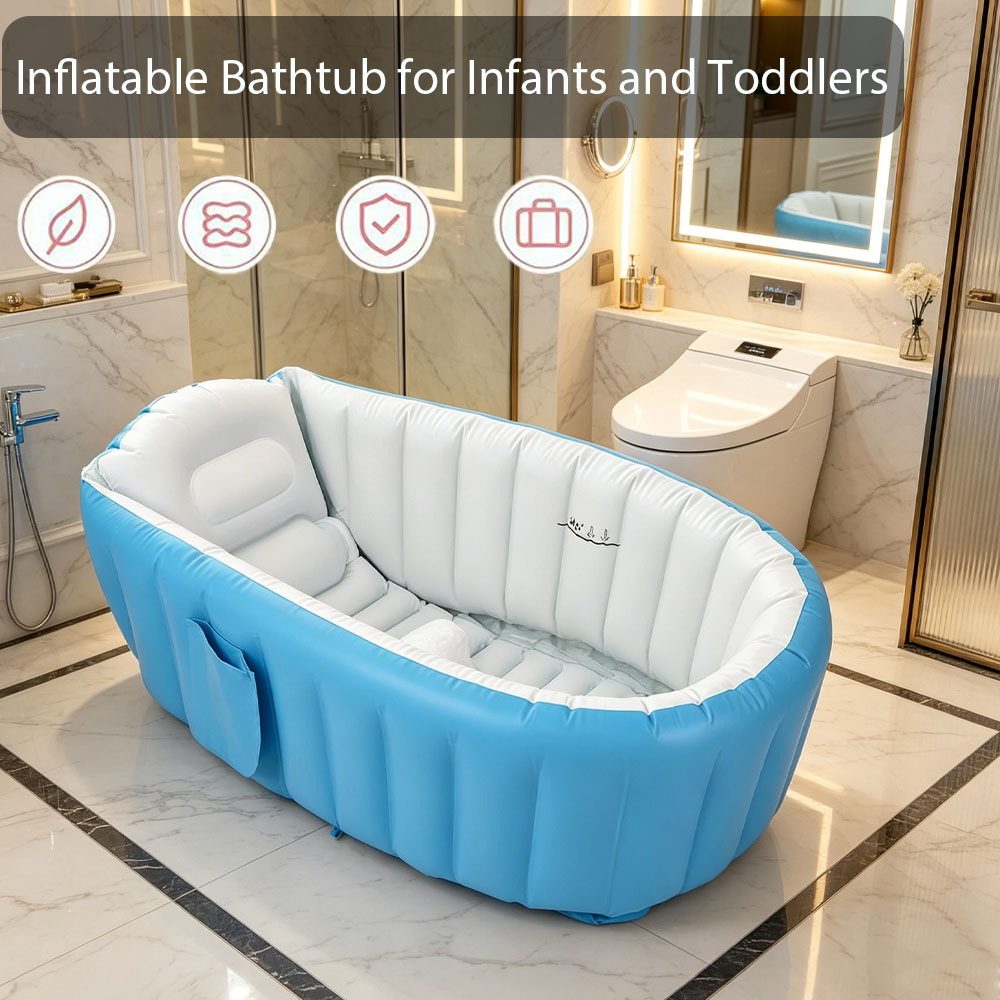 Inflatable Baby Bathtub with A - Baby Bath Tub Foldable 评论和价格