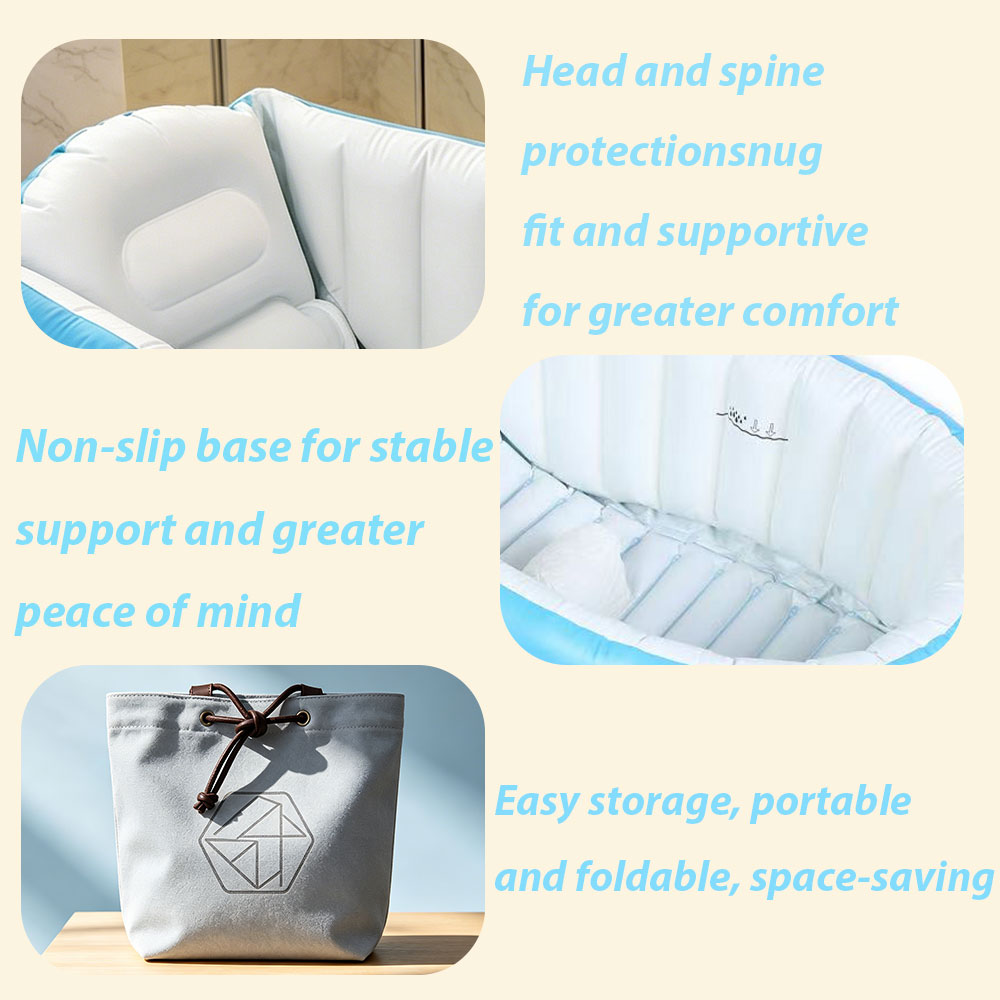 Inflatable Baby Bathtub with A - Baby Bath Tub Foldable 评论和价格